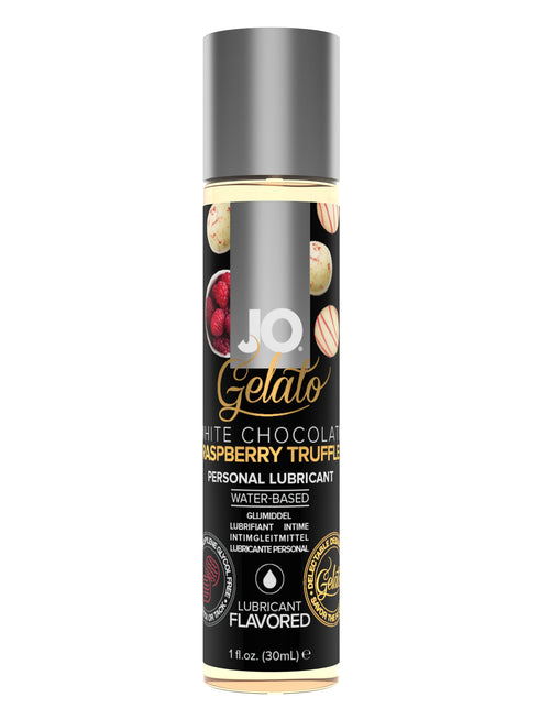 Lubricante de trufa de frambuesa y chocolate blanco Jo Gelato
